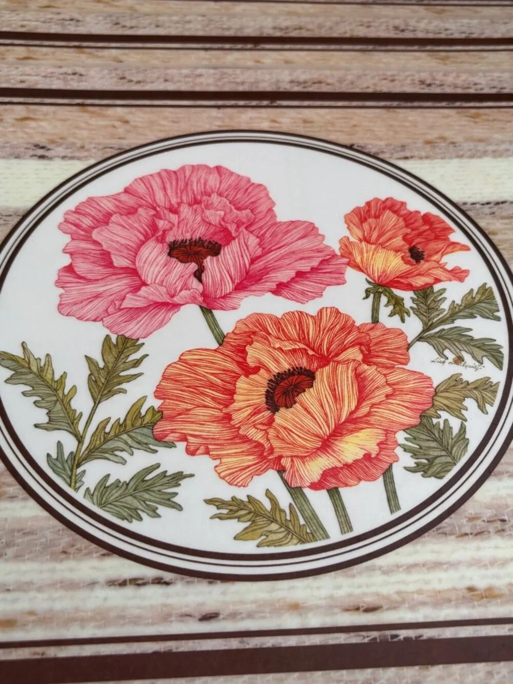 Garden Bouquet Settings Double-Sided Floral Placemats Set Of 6 By Current